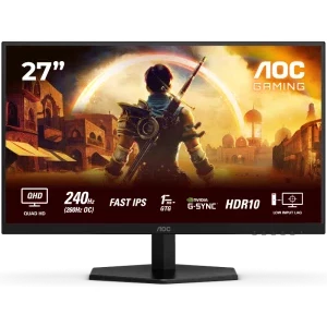 Monitor LED AOC Gaming AGON Q27G42ZE 27 inch QHD IPS 0.3 ms 260 Hz HDR G-Sync Compatible