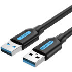 Cablu periferice Vention USB tip A 2.0 Male la USB tip A 2.0 Female, 1 m, Negru