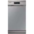 Masina de spalat vase Samsung DW50DG450FSRLE, Slim, 10 seturi, 6 programe, Clasa D, Auto Open Door, Aqua Stop, 45 cm, Inox