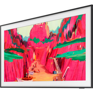 Samsung Smart TV The Frame Pro Neo QLED QE75LS03FW Seria LS03FW 189cm negru 4K UHD HDR