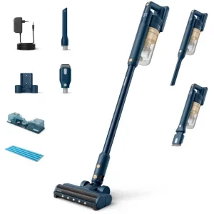 Philips Seria 5000 Aqua XC5043/01, vertical cu mop, 0.27L, Albastru