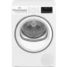 Uscator de rufe Beko B3T48239W EU, Pompa de caldura, 8 kg, Clasa D, EcoGentle, SteamCure, Iluminare interioara, Alb