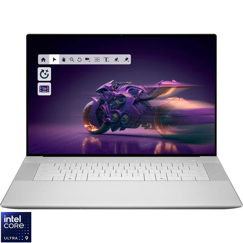 Laptop DELL 16.3'' 16 Premium DA16250, 4K OLED Touch 48-120Hz, Procesor Intel® Core™ Ultra 9 285H (24M Cache, up to 5.40 GHz), 32GB LPDDR5X, 2TB SSD, GeForce RTX 5060 8GB, Win 11 Pro, Platinum, 3Yr ProSupport