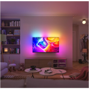 Philips Smart TV 85PUS9010/12 Seria PUS9010/12 215cm gri 4K UHD HDR Ambilight pe 3 laturi