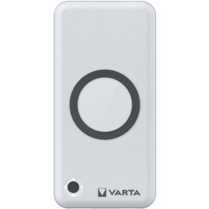 Baterie externa Varta Energy Wireless 15000 mAh, 1x USB-C, 2x USB, 18W, White cu tehnologie QC/PD