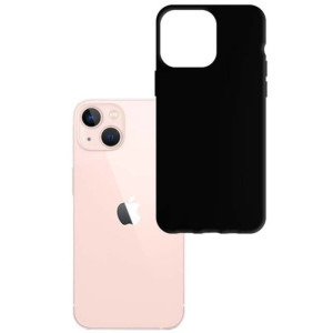 3MK Protectie pentru spate, material silicon pentru iPhone 14, culoare Black