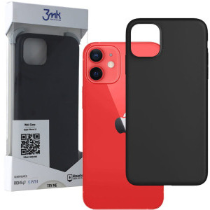 3MK Protectie pentru spate, material silicon pentru iPhone 13, culoare Black