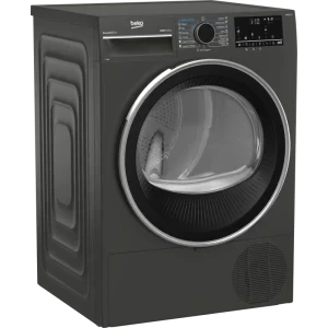 Beko B3T49233M EU, Pompa de caldura, 9 kg, Clasa D, EcoGentle, IronFinish, Iluminare interiora, Gri