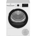 Uscator de rufe Beko BM3T41233WB EU, Pompa de caldura, 11 kg, Clasa D, ProSmart Inverter, EcoGentle, IronFinish, Iluminare interioara, Alb