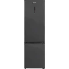 Combina frigorifica Heinner HCNF-HM377INVDGHC, 377 L, Clasa C, No Frost, Inverter, InoxCool, Control electronic, 200 cm, Antracit