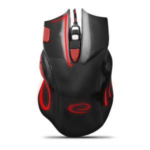 Mouse Gaming Esperanza Hawk EGM401KR Black/Red
