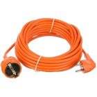 Priza/prelungitor TED 1x Schuko, 20m, portocaliu