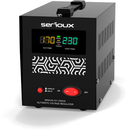 Stabilizator tensiune Serioux SRXA-RL101-1500VA 1500VA 900W