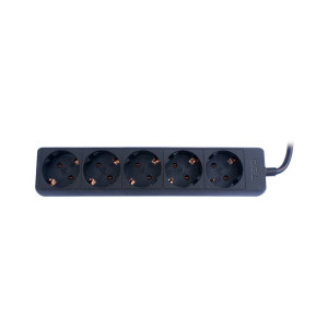 TED 5x Schuko, 5m, negru