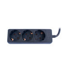 Priza/prelungitor TED 3x Schuko, 3m, negru