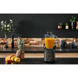 Tefal Blender Eco Respect BL46EN38, 800W, buton variabil pentru viteza, 1.25L, negru