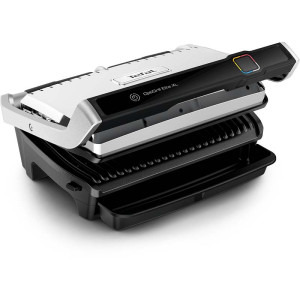 Tefal Gratar electric OptiGrill Elite XL GC760D30, 16 programe de gatit, placi 40x20cm, termostat reglabil, negru/inox, 2200W, Negru-Inox
