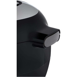Tefal Multicooker inteligent cu gatire sub presiune Cook4Me+ Connect CY855830, 6 moduri de gatire, 150 de retete, Compatibil cu aplicatia dedicata, Capacitate 6L, Vas cu invelis ceramic, Negru, 1600W