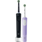 Oral-B Set 2x Periute de dinti electrice Vitality Pro Negru & Violet