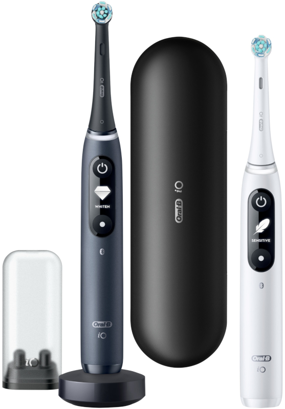 Oral-B Set 2x Periute de dinti electrice iO7 Alb & Negru