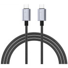 Cablu de date / adaptor Orico GQA100 USB-C Male la USB-C Male, 1 m Black, amperaj maxim suportat 5A