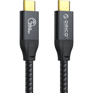 Orico CM32, USB-C Male la USB-C Male, 1 m, Black, amperaj maxim suportat 5A