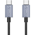 Cablu de date / adaptor Orico GQA60, USB-C Male la USB-C Male, 2 m, Black, amperaj maxim suportat 3A