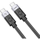 Cablu de date / adaptor Orico CC240-40, USB-C Male la USB-C Male, 1 m, Black