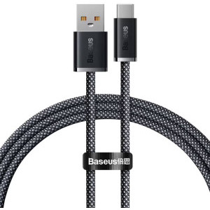 Cablu de date / adaptor Baseus Dynamic Series CALD000616, USB Male la USB-C Male, PD 100W, Fast Charging, 1 m, Grey