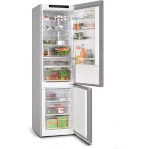 Bosch KGN39LBCF, 363 L, NoFrost, PerfectFit, Iluminare LED, Clasa C, 203 cm, Sticla neagra