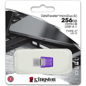 Kingston DataTraveler MicroDuo 3C 256GB USB 3.0