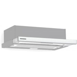Hota incorporabila Heinner telescopica HTCH-490IX, Putere de absorbtie 413 m3/h, 1 motor, Iluminare LED, 90 cm, Inox