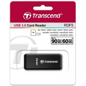 Transcend RDF5 USB 3.0 Negru