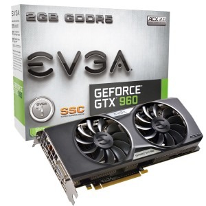EVGA GeForce GTX 960 SuperSC ACX 2.0+ 2GB GDDR5 128-bit