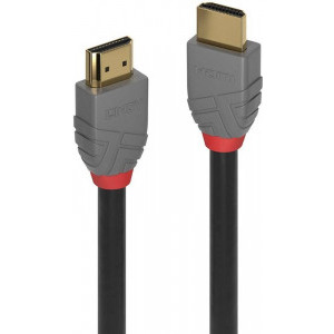 LINDY Anthra, HDMI Male - HDMI Male, v2.0, 3m, negru-gri