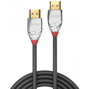Cablu video LINDY Cromo, HDMI Male - HDMI Male, v2.0, 2m, gri-argintiu