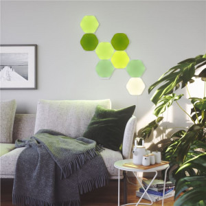 Nanoleaf Panouri extindere Shapes Hexagons, Wi-Fi, LED, RGB compatibil Apple HomeKit, Google Assistant, 3 panouri