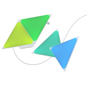 Nanoleaf Starter Kit Shapes Triangles, Wi-Fi, LED, RGB compatibil Apple HomeKit, Google Assistant, 4 panouri