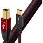 Cablu periferice Audioquest Cinnamon, USB Male tip C - USB 3.0 Male tip B, 1.5m, negru-rosu