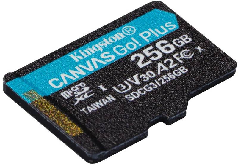 Card memorie Kingston Micro SDXC Canvas GO Plus, 256GB, Clasa 10, UHS-I