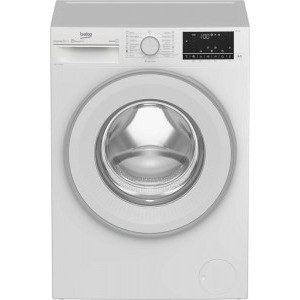Masina de spalat rufe Beko B3WFU7704WB, Slim, 7 kg, 1000 RPM, Clasa D, Recycled Tub, ProSmart Inverter, AddXtra, Hygiene+ SteamCure, AutoClean Detergent Drawer, Fast+, Alb