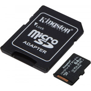 Kingston MicroSDXC Industrial Class 10 UHS-I 64GB + Adaptor