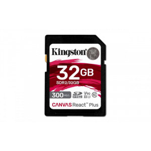 Card memorie Kingston SDHC Canvas React Plus Clasa 10 UHS-II 32GB