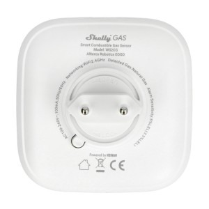 Shelly Senzor detector de gaz natural comprimat Gas CNG, Wireless, Alarma 70 dB, Notificari aplicatie