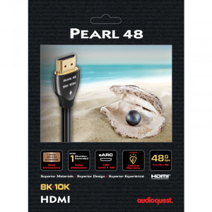 Audioquest Pearl 48, HDMI Male - HDMI Male, v2.1, 1m, negru-gri