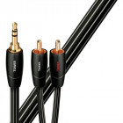 Cablu audio Audioquest Tower, Jack 3.5 mm Male - 2x RCA Male, 2m, negru-alb