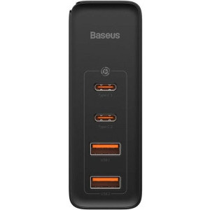 Baseus Gan2 Pro, Super Quick Charger 100W, 2x USB, 2x USB-C, Black