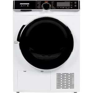 Uscator de rufe Heinner HHPD-M10K3A+++, Pompa de caldura, 10 kg, Clasa C, Inverter, Iluminare interioara, Alb