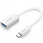 Adaptor Ugreen 1x USB-C Male - 1x USB tip A Female, Alb