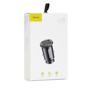 Baseus Grain, 2x USB, 3.1A, Black